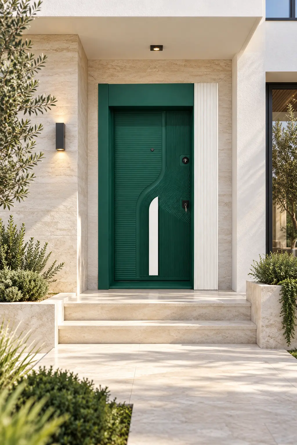 Villa girişinde Model 1001