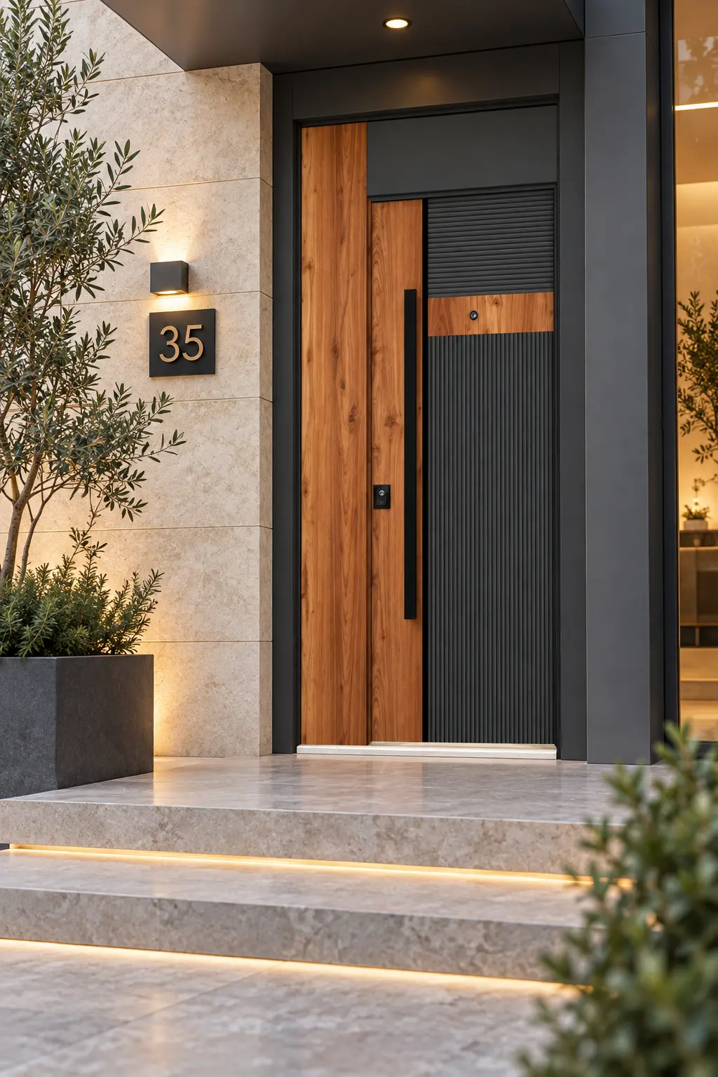 Villa girişinde Model 1048